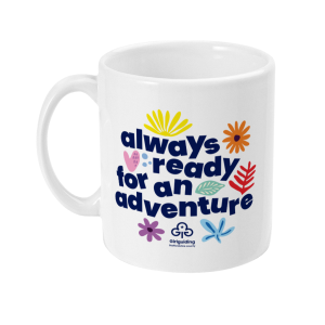 Ceramic mug -  always ready for an adventure